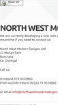 Mobile Screenshot of northwestmoderndesigns.ie
